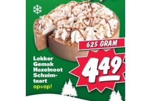 lekker gemak hazelnootschuimtaart