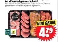 vers voordeel gourmetschotel