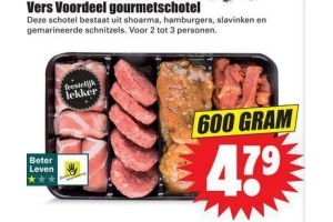 vers voordeel gourmetschotel