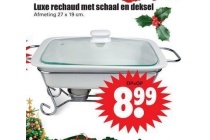 luxe rechaud met schaal en deksel