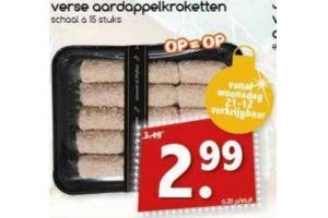 verse aardappelkroketten