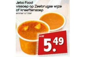 jebo food vissoep op zeeburgse wijze of kreeftensoep