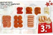 gourmetmini s vlees kip of vegetarisch nu 2 voor eur3 75