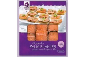 ah zalmplakjes voor op toast