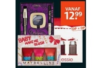 l oreal paris maybelline en essie geschenkverpakkingen