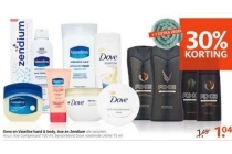 dove en vaseline hand en body axe en zendium