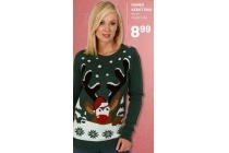 dames kersttrui