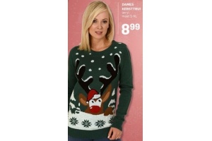 dames kersttrui