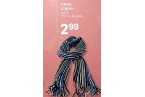sjaal streep