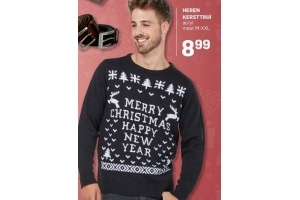 heren kersttrui