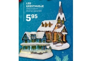 led kersthuisje