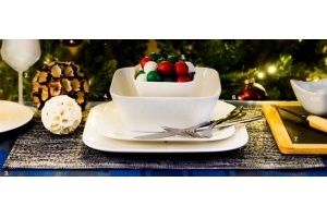 square servies bord 25x16 cm