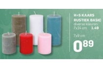 h s kaars rustiek basic