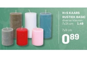 h s kaars rustiek basic
