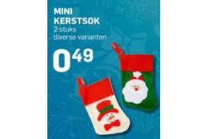 mini kerstsok