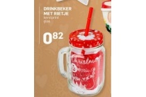 drinkbeker met rietje