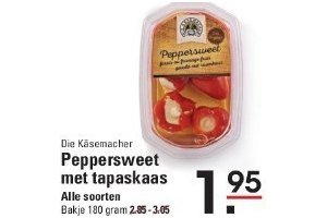 peppersweet met tapaskaas