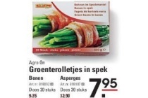groenterolletjes in spek