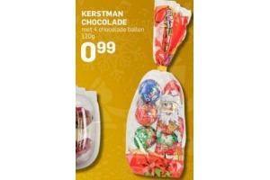 kerstman chocolade