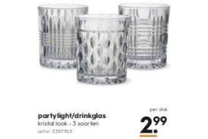partylight drinkglas