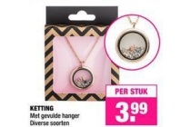 ketting met gevulde hanger