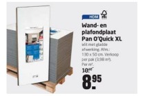 wand en plafondplaat pan o quick xl