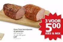 onze trots borrelpastei of gehaktjes