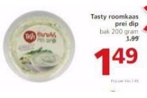 tasty roomkaas prei dip