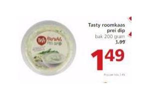 tasty roomkaas prei dip