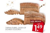 tarpan dubbel zaden of donker volkoren
