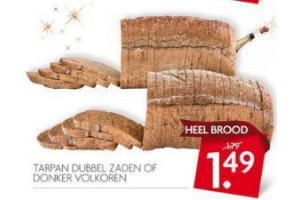tarpan dubbel zaden of donker volkoren