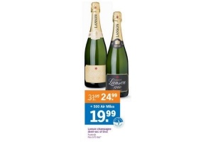 lanson champagne demi sec of brut nu eur24 99