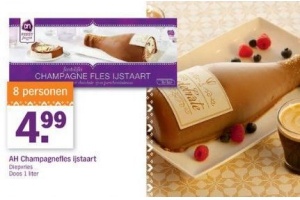 ah champagnefles ijstaart nu eur4 99