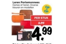 leren portemonnees