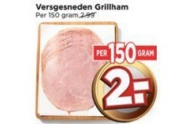 versgesneden grillham