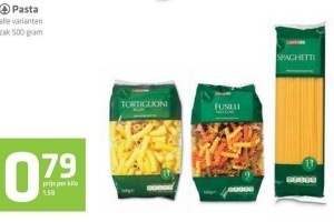 alle attent pasta nu eur0 79 per stuk