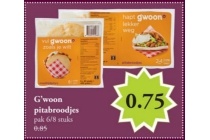 g woon pitabroodjes