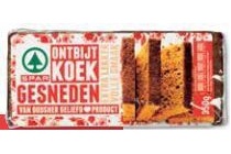 ontbijtkoek gesneden