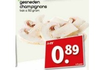 gesneden champignons