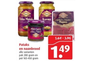 pattaks en naanbrood
