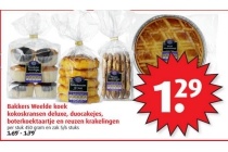 bakkers weelde koek kokostkransen deluxe duocakejes boterkoektaartje en reuzen krakelingen