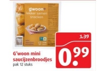 g woon mini saucijzenbroodjes
