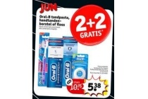 oral b tandpasta handtandenborstel of floss