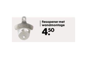 flesopener met wandmontage nu eur4 50