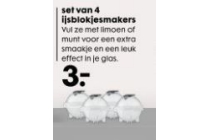 set van 4 ijsblokjesmakers nu eur3 00