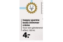 happy sparkle body shimmer creme nu eur4 00