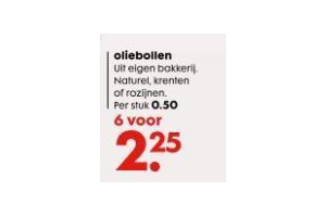 oliebollen 6 stuks voor eur2 25