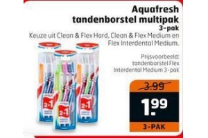 aquafresh tandenborstel multipak