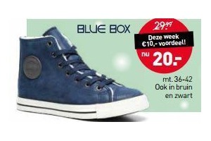 blue box sneaker