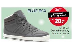 blue box sneaker